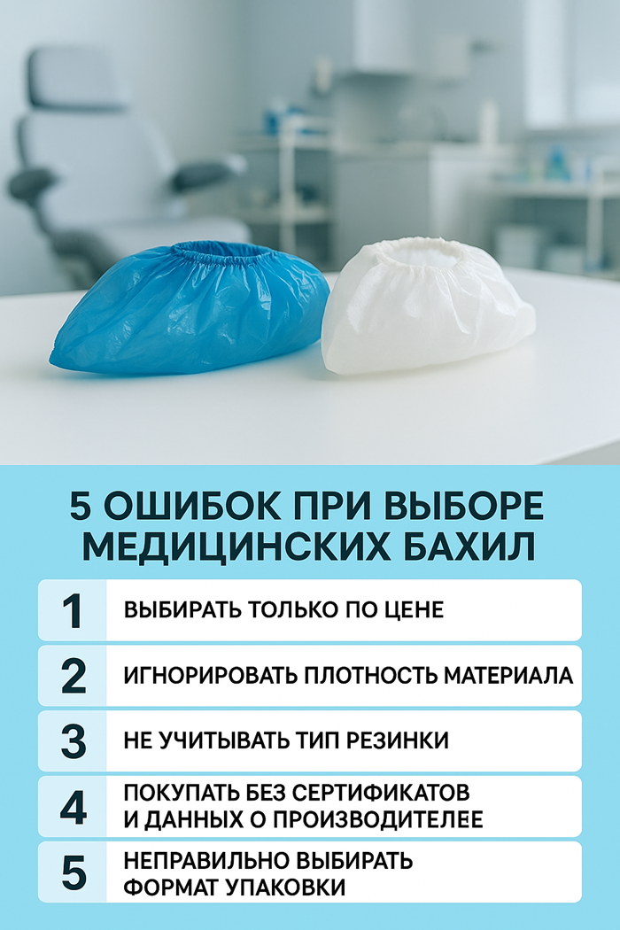 5 ошибок при выборе медицинских бахил